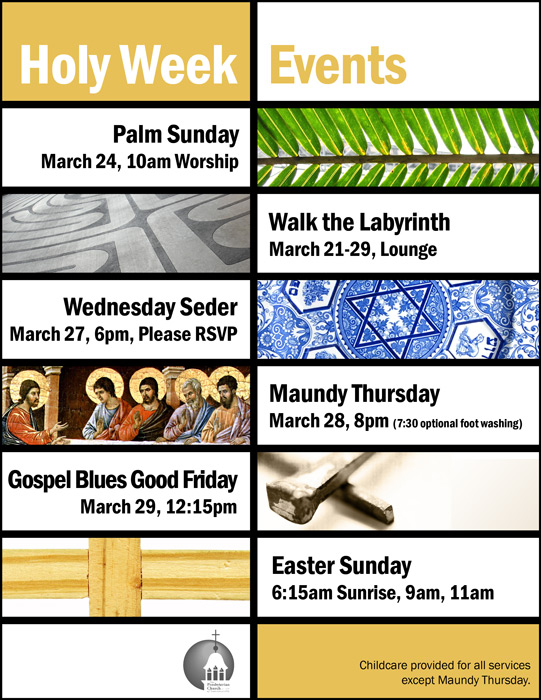 Holy Week Schedule The Presbyterian Church of Lawrenceville